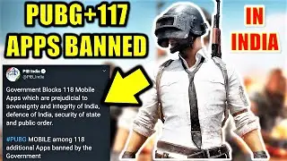 PUBG MOBILE AND PUBG MOBILE LITE WITH 116 OTHER APPS BANNED IN INDIA 😱😭 | PUBG MOBILE BANNED INDIA