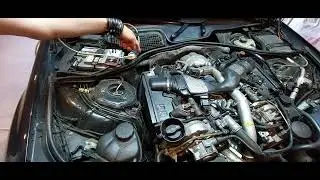 S221 W221 Повышенные картерные газы. Доп сепаратор.