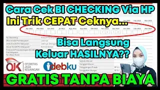 CARA CEK BI CHECKING LEWAT HP SENDIRI UNTUK PEMULA, GRATIS TANPA BIAYA! CEK BI CHECKING SENDIRI 2023