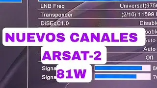 NEW FTA CHANNELS ARSAT-2