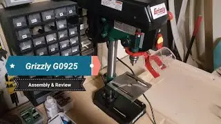 Grizzly G0925 Drill Press Review and Assembly - Wood and Aluminum 6061 (Tip:Watch before Assembling)