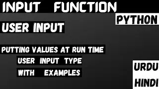 User input in Python. Input function for absolute beginner HINDI. complete concept with CodeBench.