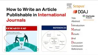 How to Write an Article Publishable in International Journals