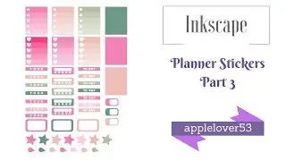 Inkscape Planner Stickers Part 3