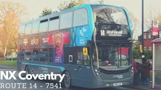 DIVERSION | National Express Coventry - Route 14 - Enviro400 MMC [7541]