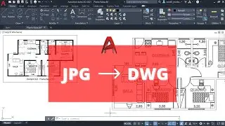Converting JPG to DWG in 2 minutes (Image to AutoCAD)