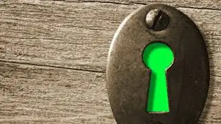 Keyhole Green Screen Effect Chroma Key Background