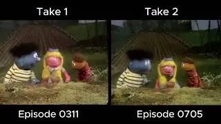 Sesame Street Take Comparison: AMs plant a flower (1972-1975)