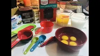 Duncan Hines Dark Fudge Cake Mix ~Demonstration {How to Make Box Cake Taste Homemade}