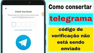 CORRIGIR Problema de login do Telegram | verificação de telefone do telegram não funciona telegr