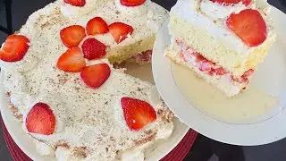 TRES LECHES, RELLENO DE FRESAS😋