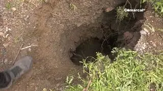 Una niña se cae por un agujero en Puerto Lumbreras