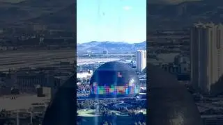 Sphere ￼Las Vegas Playing Tetris #lasvegas #tetris #shortsfeed