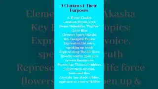 7 Chakras & Their Purposes ~ Throat Chakra