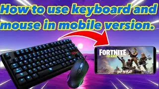 How to use keyboard and mouse on mobile. 【Fortnite】