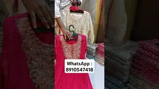 Pure Dola / Organza / Tissue Hand Work Kurti Manufacturer in Kolkata, Barabazar #handworkkurti