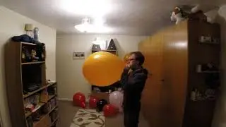 Tuftex 17 Inch Orange Balloon Blow to Pop btp b2p TT17