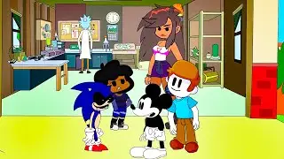 FNF friends BF with GENIUS scientist experiment to make Boyfriend \ Friday Night Funkin' Animation