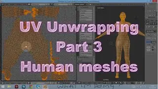 UV-unwrapping pt3 Unwrapping human meshes