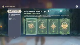 Genshin Impact Event Quest: Misty Dungeon - Realm of Light - Lightbringer Trial