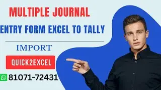 How to Import Journal entry form Excel to Tally with multiple Ledger column +91 8107172431