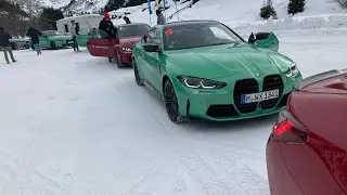 BMW M4 COMPETITION SNOW DRIFT TRAINING @BMWMDrivingExperience Pitztal 2023