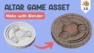 Timelapse Altar Game Asset Modelling-Sclupting-Baking-Texturing