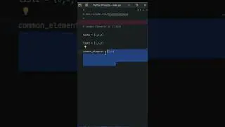 How to find Common Elements from 2 list using set and operation in Python?  