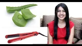 Aloe Vera Trick!!  * Do NATURAL Straight Hair at Home **