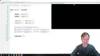 5.c C Programming - Get Char Function ( getch() )