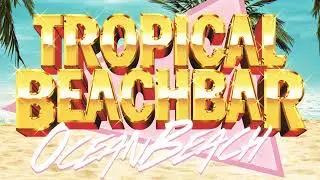 80s Retro Summer and Tropical Text Effect - Photoshop Text Style