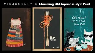 Charming Old Japanese Style Prints using Midjourney 6