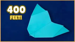 How to Make a Paper Airplane Boomerang Very Easy - SUPER EASY PAPER BOOMERANG