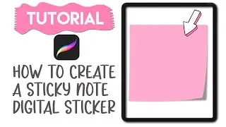 How to create a sticky note with shadow in Procreate