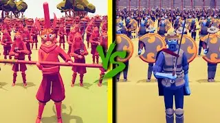 MEDIEVAL ARMY vs DYNASTY FACTION - Totally Accurate Battle Simulator TABS