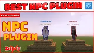 BEST NPC PLUGIN [FREE] | ZNPCS PLUGIN VS CITIZENS PLUGIN IN ATERNOS | NPC FREE PLUGIN FOR ATERNOS