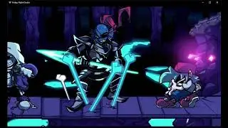Friday night funkin—Dusttale(fight with dustsans,Undyne.)I played badly, sorry:))