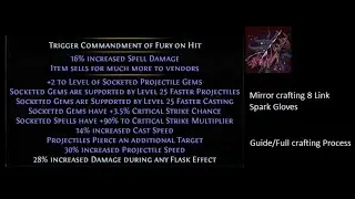 Mirror Crafting Spark Gloves - Full Guide/Video - 3.22 Path of Exile
