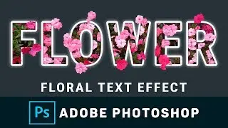 Floral Text Effect Design || Illustration Workroom