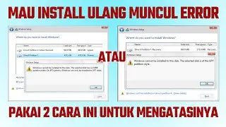 Windows cannot be installed to this disk the selected disk has an MBR partition table