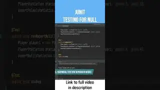 How to test for null and nonNull with JUnit