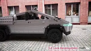 DFD1022 4.3 Look Development – 3D-Tracking with After Effects and Blender – LEGO® Cybertruck