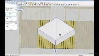 Inserting a decking panel into main decking with sketchup