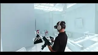 Superhot in mixed reality on meta quest 2