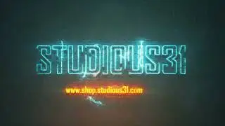 Neon Electric Grunge Logo Intro After Effects Template - Studious31 Neon AE Template Download