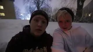 Bålkos på Danvik FHS vinteren 2018