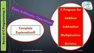 Basics of C Programming: 2 C Program to add, subtract, multiply, divide two numbers