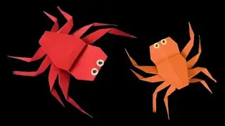 Create Your Own Origami Spider! Step by Step Tutorial. 🕸️ #origami #spiders #crafts