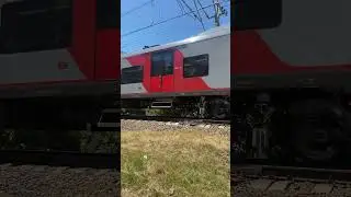 Электропоезд «Ласточка» проезжает возле станции «Лоо»
