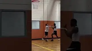 The tallest one tried to crush him on the court... and ended up getting humbled